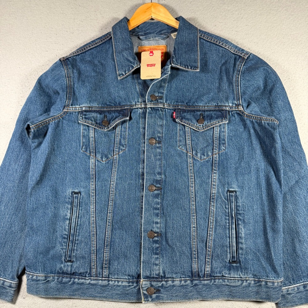 Levis Trucker Jacket Mens‎ XL Blue Denim AAPI Night 2024 Thuy 72334-0130 NWT